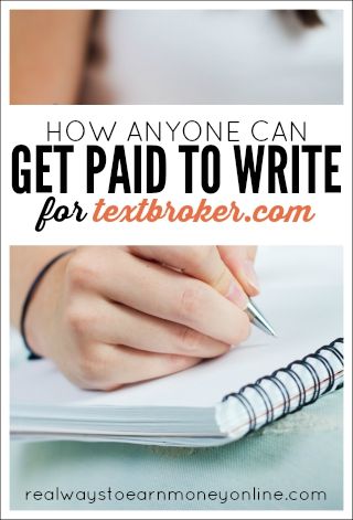 Textbroker is a site that almost anyone can sign up and get paid to write for. This is work at home and if you're fast, you could earn up to $10 hourly or more.