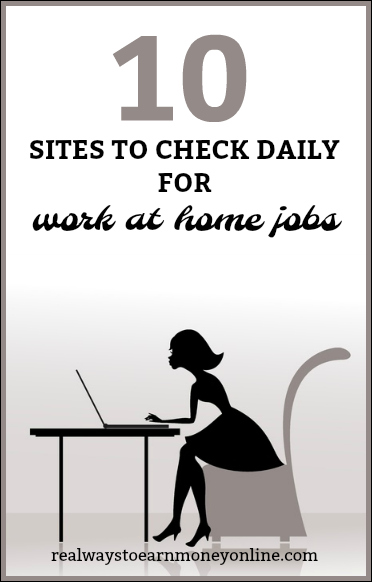 List of many reputable sites to check daily for legit work at home jobs.
