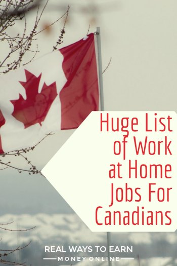 The massive list of work at home jobs for Canadians.