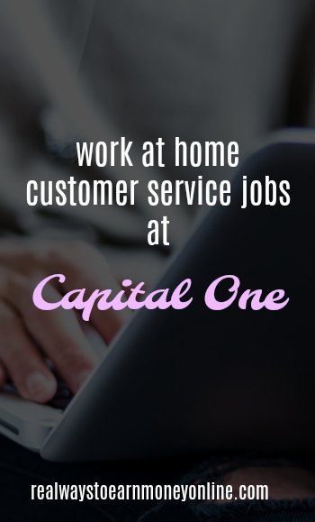 Capital One work from home customer service jobs - details in this post. 