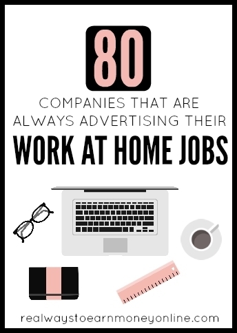 This is a massive list of 80 legitimate companies that are ALWAYS advertising their work at home jobs.