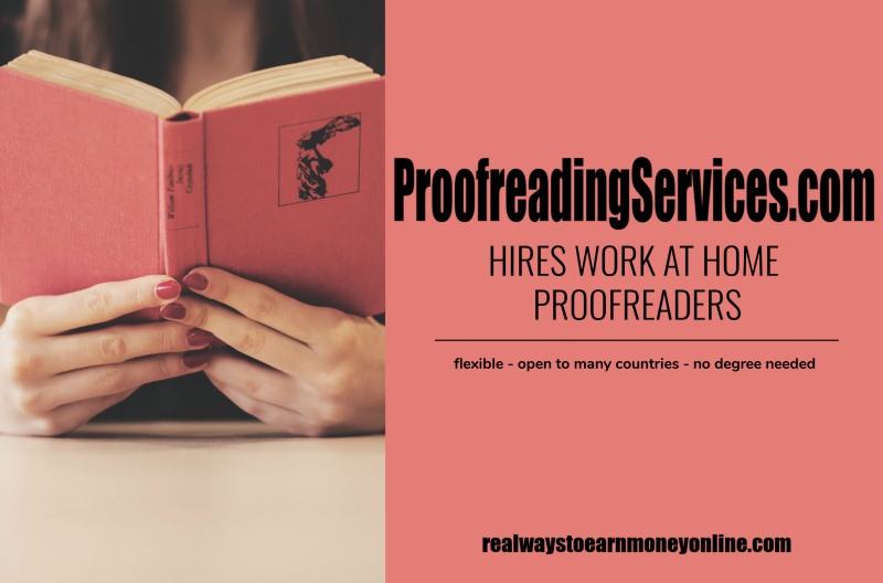Proofreading services employment