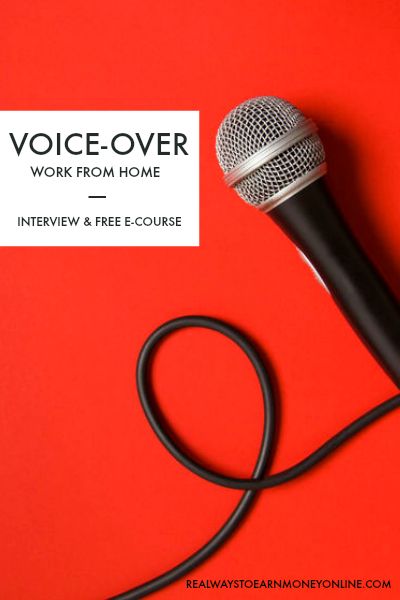 Work from home doing voice-overs - interview and free e-course. #voiceovers #voiceoverartist #ecourse #workfromhome