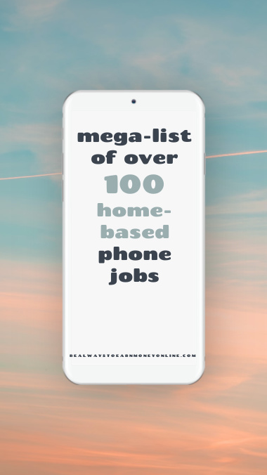 100 home-based phone jobs