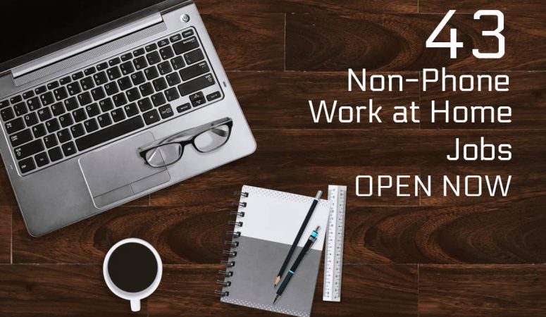 43 Non-Phone Work at Home Jobs That Are Open Now