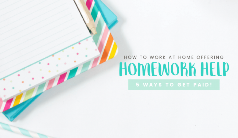 5 Ways to Work at Home Helping Kids With Homework