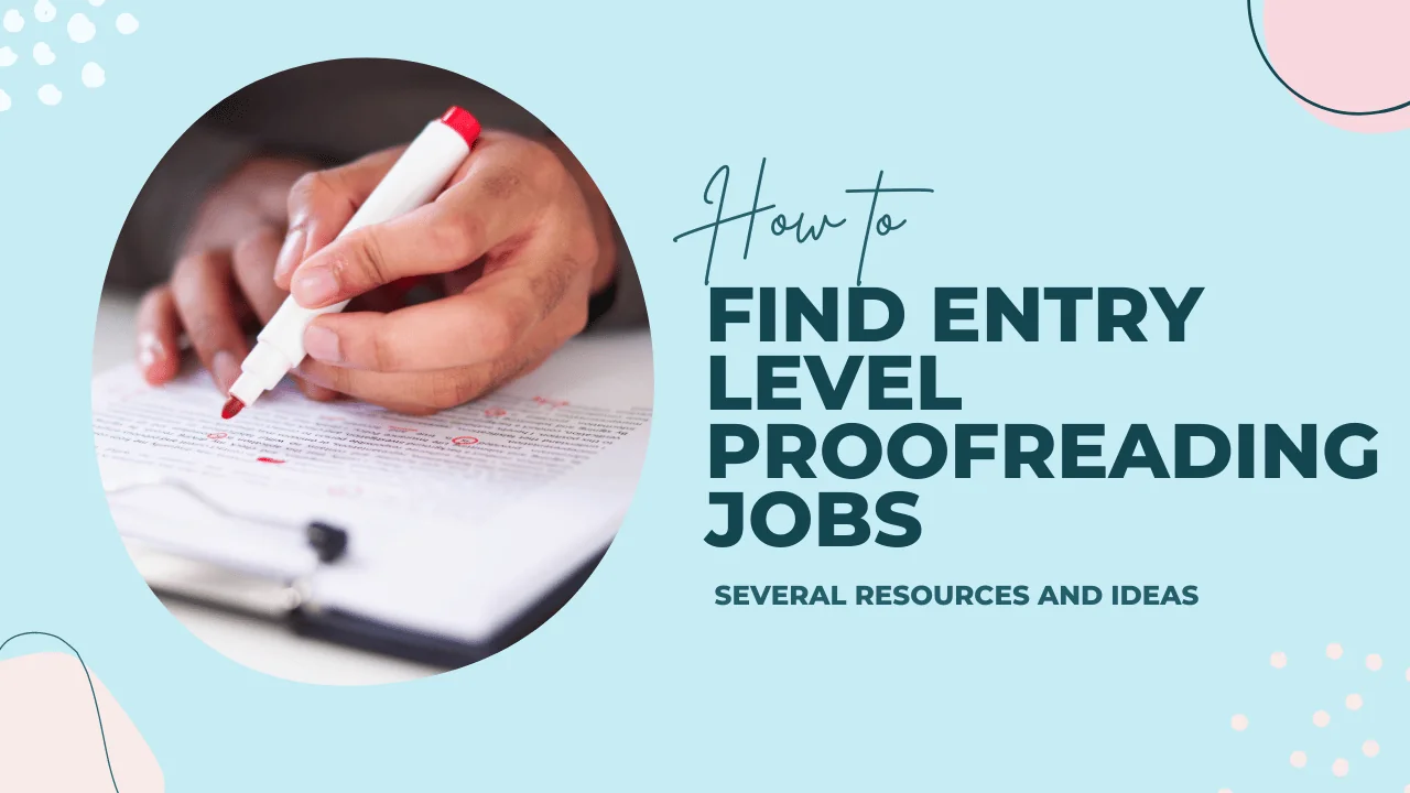 entry level proofreading