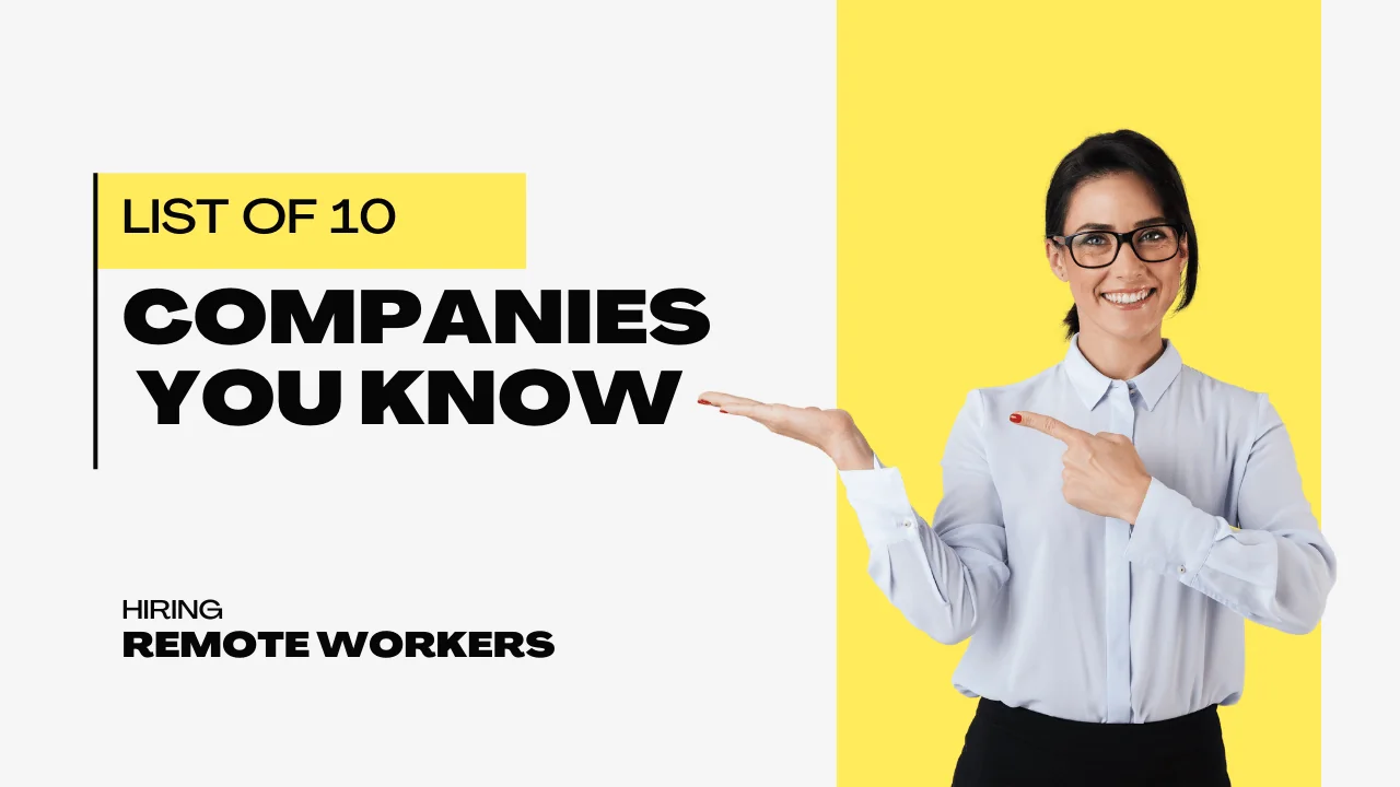 companies you know hiring remote workers