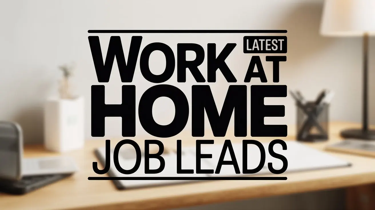 work at home job leads