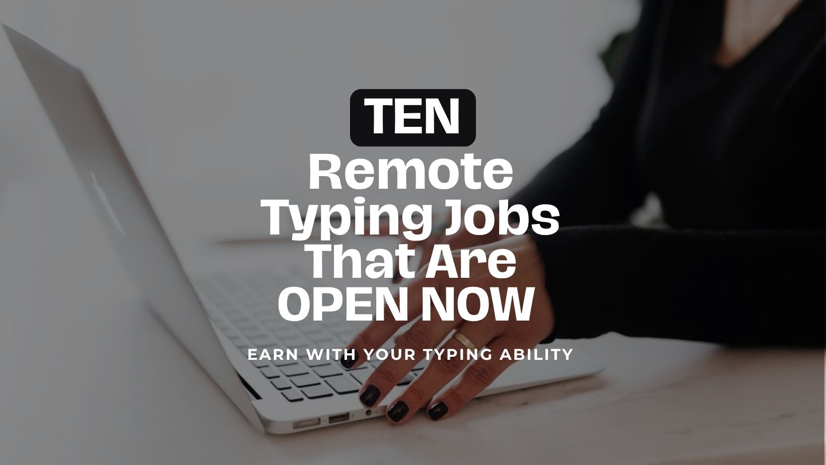 remote typing jobs open now