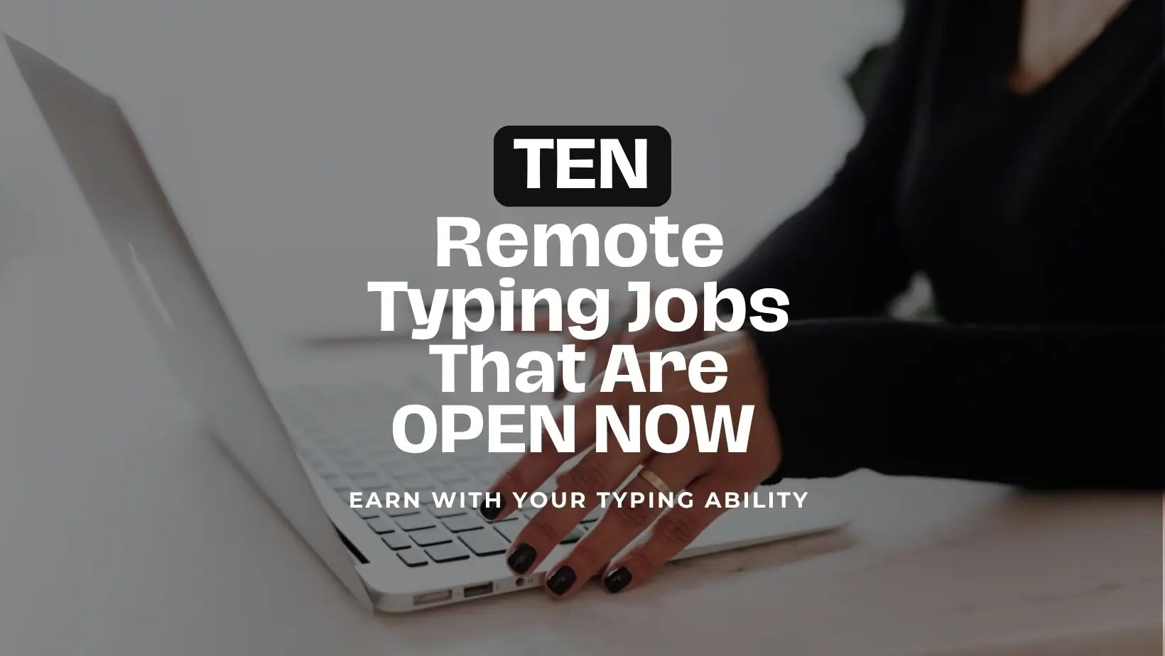 remote typing jobs open now