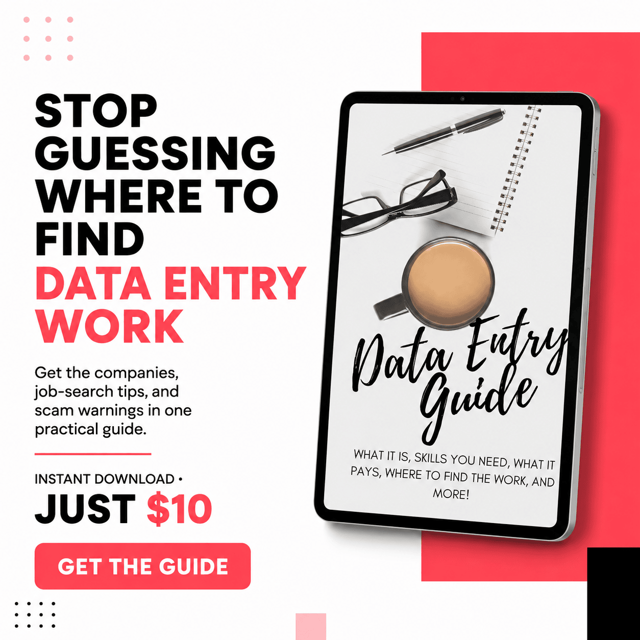 data entry promo