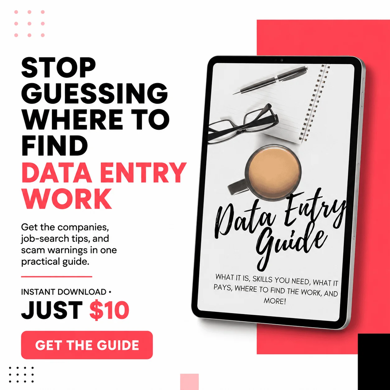 data entry promo