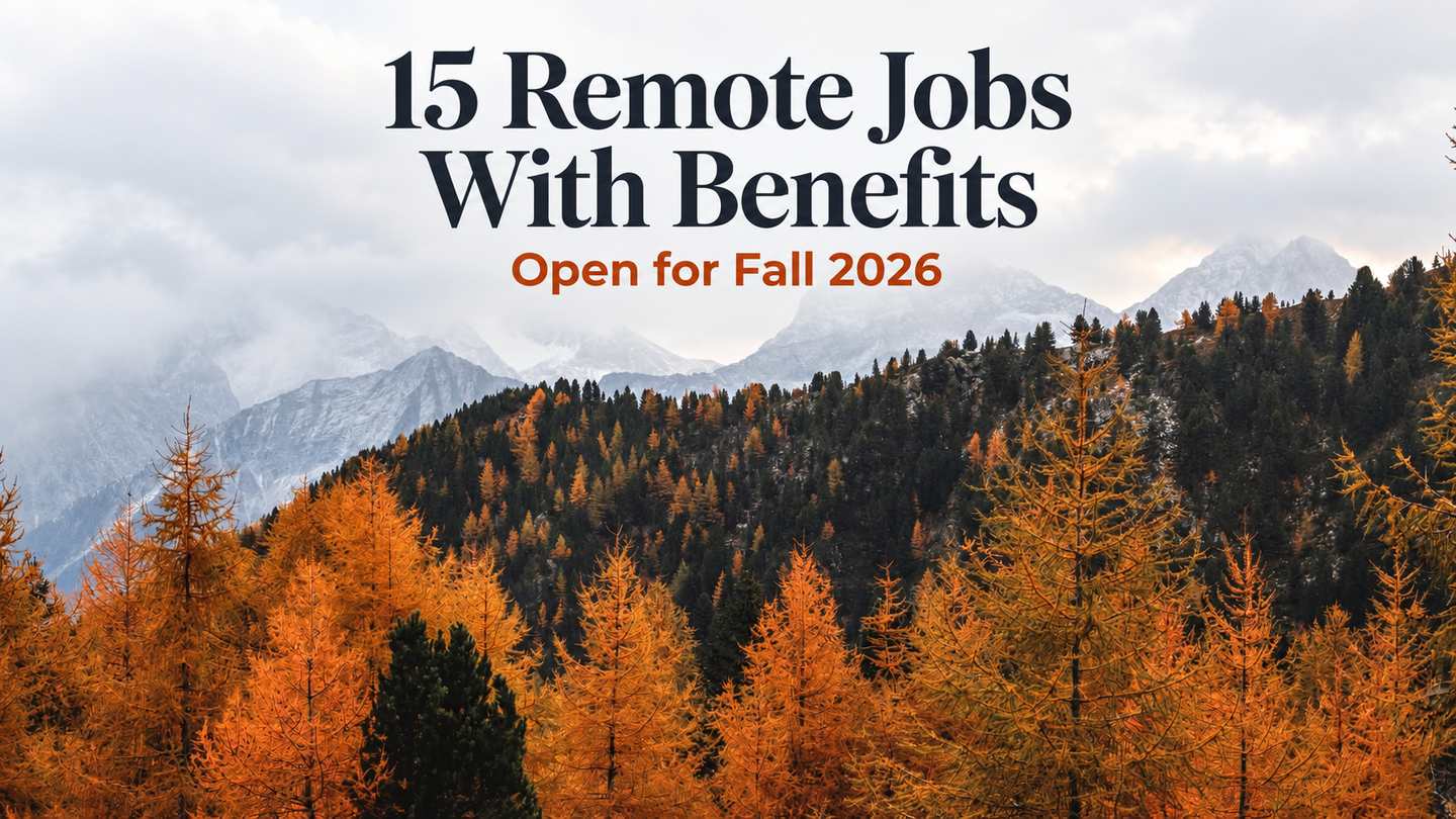 jobs with benefits open for fall